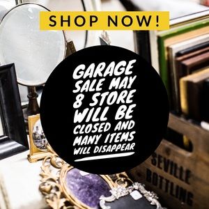 Joining my friend for her yard sale on May 8